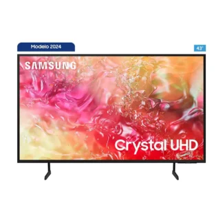 Televisor Tv Samsung FLAT LED Smart TV 43" Crystal UHD 4K UN43DU7000KXZL + Soporte